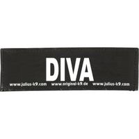 Julius-K9 tekstlabel Diva 11 x 3 cm - thumbnail