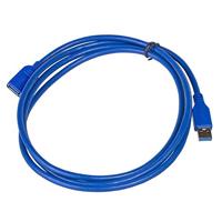 Akyga AK-USB-10 USB 3.0 verlenging/gegevens/aansluitkabel A-stekker naar A-bus 1,8 m blauw