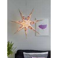 Konstsmide 2926-255 Kerstster Gloeilamp, LED Wit, Bont Uitgestanst motief, Schakelaar - thumbnail