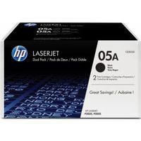 HP 05A originele zwarte LaserJet tonercartridge, 2-pack - thumbnail