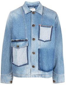 Ports V veste en jean à patch logo - Bleu