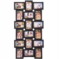 Viking Choice  Fotolijst collage - 18 foto's - 93x47 cm - zwart