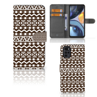 Motorola Moto G22 Telefoon Hoesje Aztec Brown - thumbnail