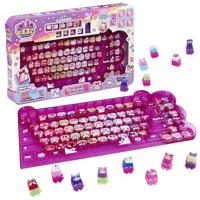 CLICKEEZ - Keyboard Mega Pack, 1 Toetsenbord + 15 Kawaii Keycaps + 1 Sleutelhanger, Clip-on Keycaps, 70 Verzamelbare karakters, ASMR Fidget Toy, Cadeau-idee vanaf 6 Jaar