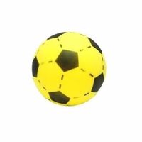 Set van 3 gele foam soft voetballen 20 cm - thumbnail