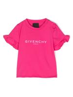 Givenchy Kids T-shirt met logoprint - Roze