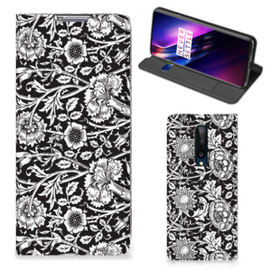 OnePlus 8 Smart Cover Black Flowers