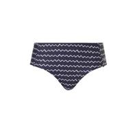 Tweka corrigerend bikinibroekje met all over print donkerblauw/wit