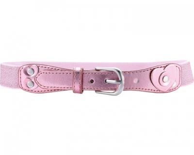 Playshoes riem elastisch met leder glitter junior roze maat 65 cm