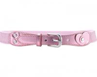 Playshoes riem elastisch met leder glitter junior roze maat 65 cm