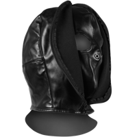 Ouch! by Shots Zip-up Bondage Mask - Black