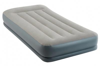 Intex luchtbed Dura Beam Pillow Mid-Rise 99 x 191 cm PVC grijs