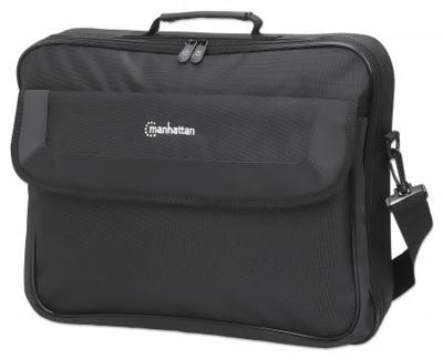 Manhattan Laptoptas Notebooktasche für bis 17,3, vollständig aufzuklappen,gepolstertert, Staufächer Geschikt voor max. (laptop): 43,9 cm (17,3) Zwart