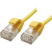 ROLINE GREEN F/UTP DataCenter Patchkabel Cat.6A (Class EA), LSOH, extra dun, geel, 1 m - thumbnail