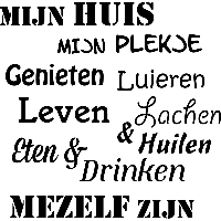 Mijn huis - Muursticker