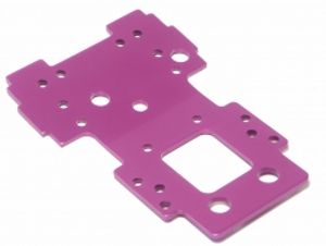 Bulkhead lower plate 2.5mm (purple)