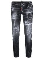 DSQUARED2 jean skinny Jennifer à coupe courte - Gris