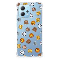 Doorzichtige Silicone Hoesje voor Xiaomi Redmi Note 12 5G Dieren Emojis