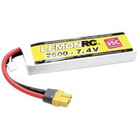 LemonRC LiPo accupack 7.4 V 2600 mAh Aantal cellen: 2 35 C Softcase XT60 - thumbnail