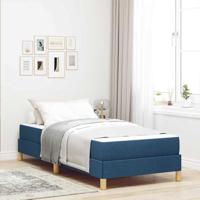 vidaXL Bedframe voor de slaapkamer – Modern rechthoekig ontwerp van stof en geengineerd hout met een pocketveringmatras voor optimaal comfort thuis