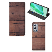 OnePlus 9 Pro Book Wallet Case Old Wood