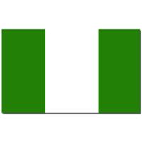 Gevelvlag/vlaggenmast vlag Nigeria 90 x 150 cm   - - thumbnail