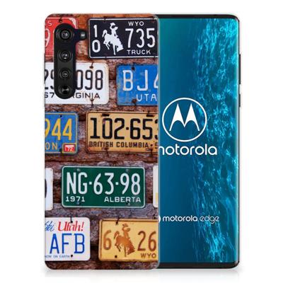 Motorola Edge Siliconen Hoesje met foto Kentekenplaten