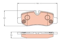 Remblokkenset, schijfrem TRW, u.a. fÃ¼r Mercedes-Benz - thumbnail