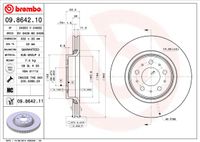 Remschijf BREMBO, Remschijftype: Binnen geventileerd, u.a. für Volvo - thumbnail