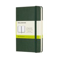 Notitieboek Moleskine pocket 90x140mm blanco hard cover myrtle green