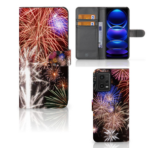 Xiaomi Redmi Note 12 5G | Poco X5 Wallet Case met Pasjes Vuurwerk