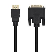 AISENS A117-0451 DVI-naar-HDMI-kabel, DVI18+1/M-HDMI A/M, zwart, 3,0 m