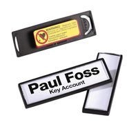 Badge Durable clip card met magneet 17x67mm - thumbnail