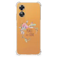 OPPO A17 Stevig Bumper Hoesje Boho Text