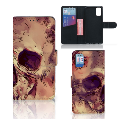 Telefoonhoesje met Naam Samsung Galaxy A41 Skullhead Telefoonhoesje met Naam Samsung Galaxy A41 Skullhead