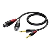 Procab CLA707/3 verloopkabel 2x XLR female naar 2x Jack 3m