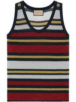 Gucci striped fine-knit top - Rouge