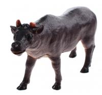 Johntoy Animal World stier 20 cm bruin