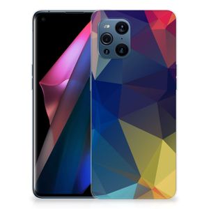 OPPO Find X3 | X3 Pro TPU Hoesje Polygon Dark