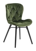 Bendt Eetkamerstoel 'Olle' Velvet, kleur Forest Green