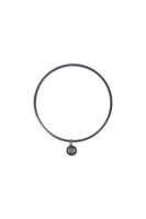 Zusss armband metaal black steel