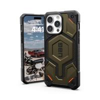 URBAN ARMOR GEAR Monarch Pro beschermhoes compatibel met Apple iPhone 15 Pro Max [Draadloos opladen/Magnetisch opladen compatibel, 5-laagse bescherming] kevlar groen