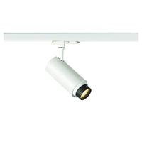 SLV NUMINOS ZOOM 3-fasen systeemlamp, 3-fasen spot, plafondspot, plafond-spot, railsysteem, binnenverlichting, 3000 K, 20 W, 1800 lm, wit, dimbaar, 15 graden
