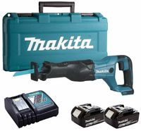 Makita DJR186RTE 18v Accu Reciprozaag | 5,0 Ah accu (2 st), snellader, koffer - thumbnail