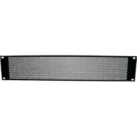 Adam Hall 87222VR 19 inch ventilatieplaat 2U staal ronde gaten - thumbnail