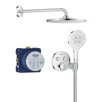 GROHE QuickFix Precision SmartControl inbouw douchesysteem met Vitalio Rain Mono 310 hoofddouche chroom 34877000