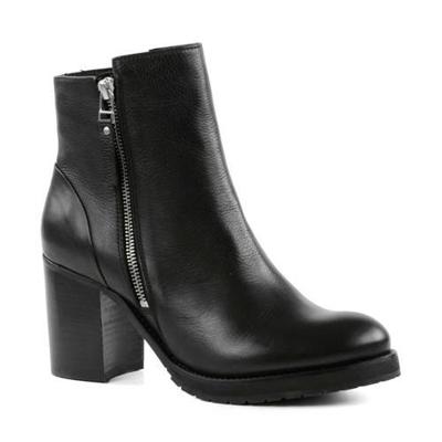 Sacha leren enkellaarzen zwart Sacha leren enkellaarzen zwart