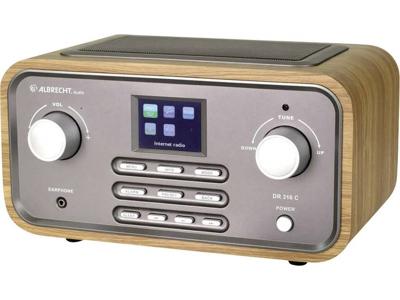 Albrecht DR 316 C Tafelradio met internetradio DAB+, FM AUX, WiFi, Internetradio Hout Albrecht DR 316 C Tafelradio met internetradio DAB+, FM AUX, WiFi, Internetradio Hout