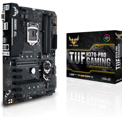 TUF H370-PRO GAMING - Moederbord - ATX - LGA1151 Socket - H370 - USB 3.1 Gen 1, USB 3.1 Gen 2, USB-C Gen1 - Gigabit LAN