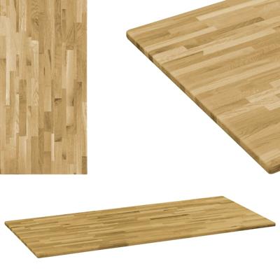 vidaXL Tafelblad rechthoekig 23 mm 100x60 cm massief eikenhout vidaXL Tafelblad rechthoekig 23 mm 100x60 cm massief eikenhout